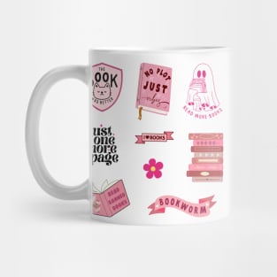 Pink Bookish Pack Mug